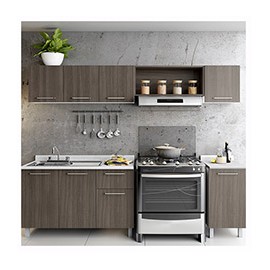 COCINA BERTOLINI TOSCANA 2.40MT COLOR ROBLE DAKAR-TodoenunSitio-BERTOLINI