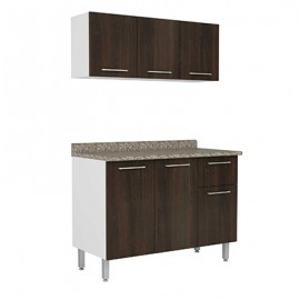 SET PARA COCINA SAO PAULO WENGUE MDP BERTOLINI 120 X 60 X 194 CM-TodoenunSitio-BERTOLINI