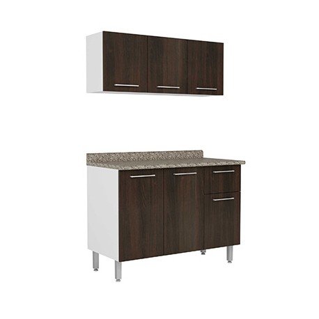 SET PARA COCINA SAO PAULO WENGUE MDP BERTOLINI 120 X 60 X 194 CM-TodoenunSitio-BERTOLINI
