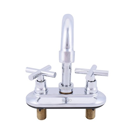 LLAVE MEZCLADORA PARA LAVABO 4 PULGADAS BRILLANTE RUGO-TodoenunSitio-RUGO