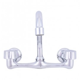 LLAVE MEZCLADORA PARA FREGADERO 8 PULGADAS CROMO RUGO-TodoenunSitio-RUGO