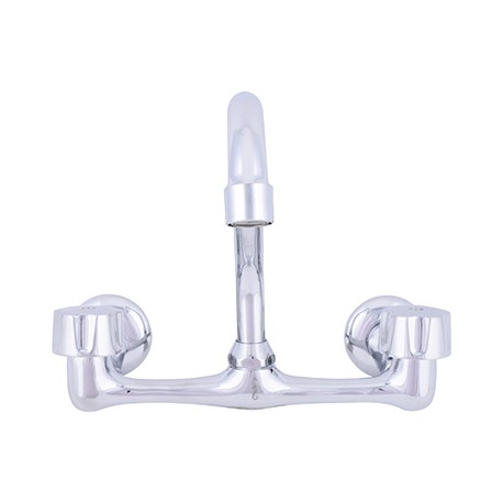 LLAVE MEZCLADORA PARA FREGADERO 8 PULGADAS CROMO RUGO-TodoenunSitio-RUGO