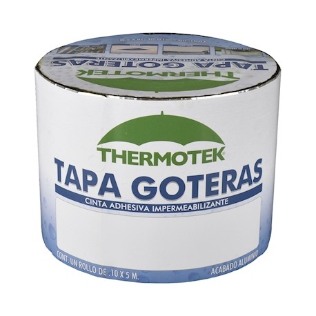 CINTA ADHESIVA THERMOTEK IMPERMEABILIZANTE PLATA 0.10 X 5 M-TodoenunSitio-THERMOTEK