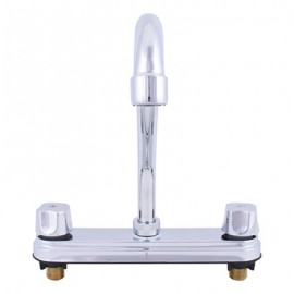 LLAVE MEZCLADORA PARA FREGADERO DE 8 PULGADAS BRILLANTE RUGO-TodoenunSitio-RUGO