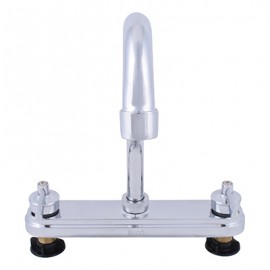 LLAVE MEZCLADORA DUOMANDO PARA FREGADERO 8 PULGADAS BRILLANTE RUGO-TodoenunSitio-RUGO
