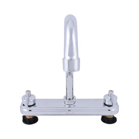 LLAVE MEZCLADORA DUOMANDO PARA FREGADERO 8 PULGADAS BRILLANTE RUGO-TodoenunSitio-RUGO