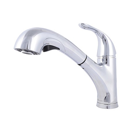 LLAVE MEZCLADORA EXTRAIBLE PARA COCINA DE 8 PULGADAS CROMO GLACIER BAY-TodoenunSitio-GLACIER BAY