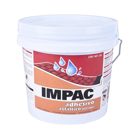 ADHESIVO ASFÁLTICO BASE AGUA IMPACT DE 3.8 LITROS-TodoenunSitio-IMPAC