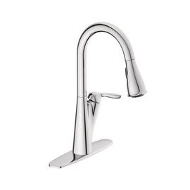 LLAVE MEZCLADORA MONOMANDO COCINA HARLON MARCA MOEN CROMO-TodoenunSitio-MOEN