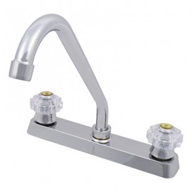 LLAVE MEZCLADORA PARA FREGADERO DE 8 PULGADAS CROMO RUGO-TodoenunSitio-RUGO