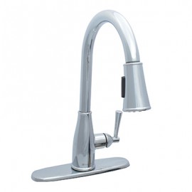LLAVE MEZCLADORA MONOMANDO DE COCINA CON EXTENSIÓN NECOWA PLATA-TodoenunSitio-GLACIER BAY