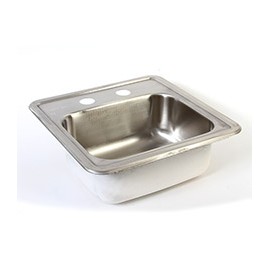 TARJA SENCILLA INOX. 15""X15""X5 1/2"""-TodoenunSitio-