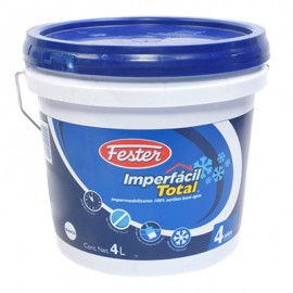 IMPERMEABILIZANTE FESTER IMPERFÁCIL TOTAL 4 AÑOS BLANCO 4L-TodoenunSitio-FESTER