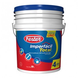 IMPERMEABILIZANTE FESTER IMPERFÁCIL TOTAL TOTAL 4 AÑOS ROJO 19L-TodoenunSitio-FESTER