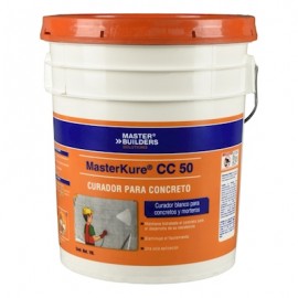 CURADOR PARA CONCRETOS MASTER BUILDERS MASTERKURE CC 50 BLANCO DE 19 LITROS-TodoenunSitio-Master builders