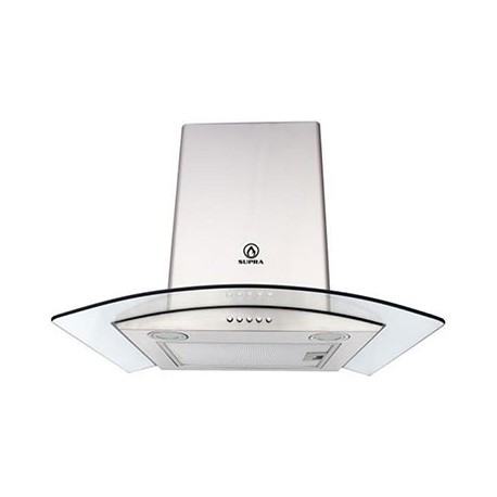 CAMPANA SUPRA 60CM CRISTAL ACERO INOXIDABLE-TodoenunSitio-SUPRA