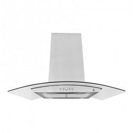 CAMPANA DE ISLA DE CRISTAL CURVO DE 90 CM-TodoenunSitio-SUPRA
