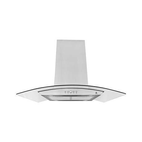 CAMPANA DE ISLA DE CRISTAL CURVO DE 90 CM-TodoenunSitio-SUPRA