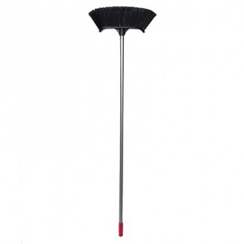 ESCOBA PARA EXTERIORES DE USO RUDO DE PLÁSTICO 132 CM GRIS OSCURO-TodoenunSitio-REYNERA