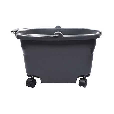 CUBETA CON RUEDAS GRIS DE 18.9 L-TodoenunSitio-