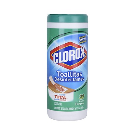 TOALLAS DESINFECTANTES AROMA FRESCO 35 PIEZAS-TodoenunSitio-CLOROX