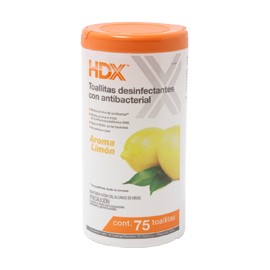 TOALLAS DESINFECTANTES CON ANTIBACTERIAL LIMÓN 75 TOALLAS-TodoenunSitio-