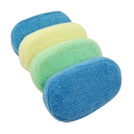 PAQUETE ESPONJAS DE MICROFIBRA 4 PIEZAS-TodoenunSitio-GREEN CLEANING