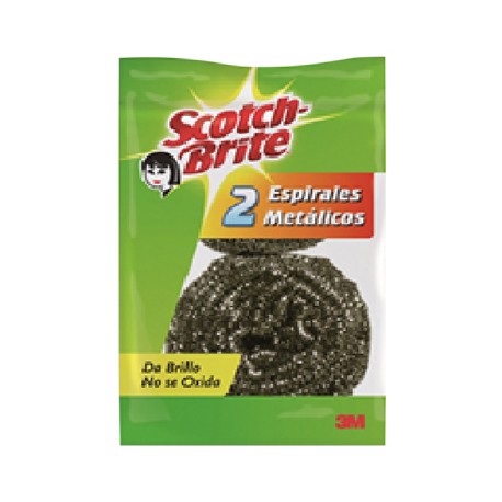 FIBRA ESPIRAL METALICO 2 PIEZAS-TodoenunSitio-SCOTCH BRITE