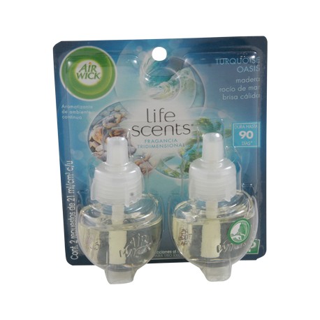 AIR WICK ELECTRICO 2PK TURQ OAS 21ML-TodoenunSitio-AIR WICK