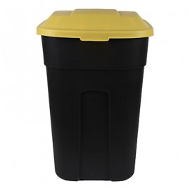 CONTENEDOR PARA BASURA DE 135 L NEGRO-TodoenunSitio-KARTELL