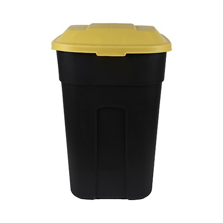 CONTENEDOR PARA BASURA DE 135 L NEGRO-TodoenunSitio-KARTELL