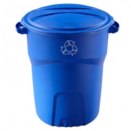 BOTE DE BASURA 151 L RECICLAJE AZUL-TodoenunSitio-RUBBERMAID