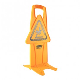 LETRERO PARA PISO DE PRECAUCIÓN ESTABLE AMARILLO-TodoenunSitio-RUBBERMAID