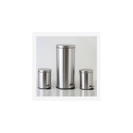 PAQUETE DE 3 BOTES DE BASURA EN ACERO INOXIDABLE 1 DE 30 L Y 2 DE 5 L-TodoenunSitio-HDX