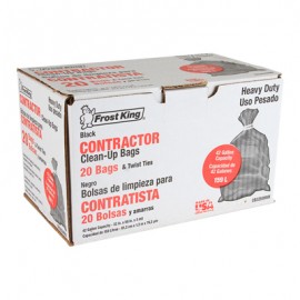 BOLSAS DE LIMPIEZA PARA CONTRATISTA 20 PIEZAS NEGRO-TodoenunSitio-