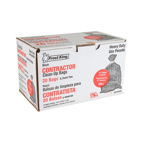 BOLSAS DE LIMPIEZA PARA CONTRATISTA 20 PIEZAS NEGRO-TodoenunSitio-