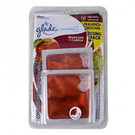 REPUESTO AROMATIZANTE EN GEL MANZANA Y CANELA 2 PIEZAS-TodoenunSitio-GLADE