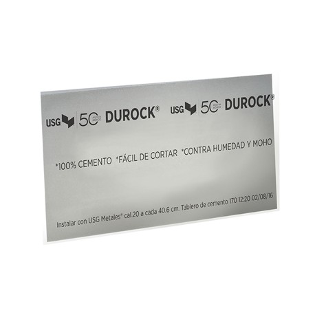 TABLERO DE CEMENTO DUROCK NEXT GEN 1/2" 4' X 8' USG-TodoenunSitio-USG