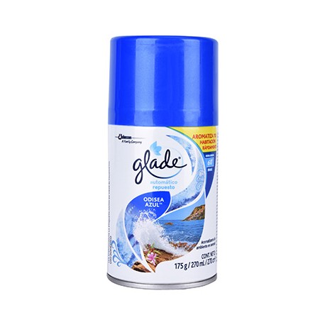 REPUESTO GLADE AUTOMÁTICO ODISEA AZUL DE 270 MILILITROS-TodoenunSitio-GLADE