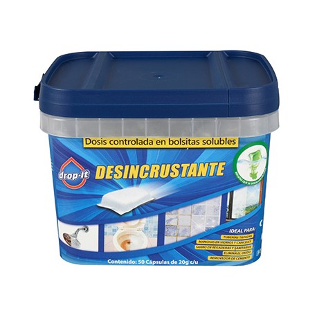 DESINCRUSTANTE DROP IT POLVO AZUL 50 CÁPSULAS DE 20 GR-TodoenunSitio-DROP IT