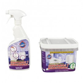 LIMPIADOR CONCENTRADO PARA BAÑOS GEL ROJO 50 CÁPSULAS DE 20 GR Y 1 ATOMIZADOR DE 500 ML-TodoenunSitio-DROP IT