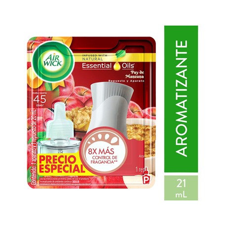 AIR WICK AROMATIZANTE ELECTRICO PAY DE MANZANA-TodoenunSitio-AIR WICK