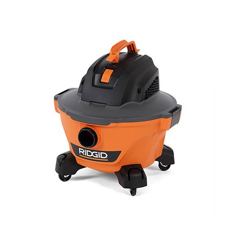 ASPIRADORA PARA SECO/MOJADO DE 6 GALONES NARANJA-TodoenunSitio-RIDGID