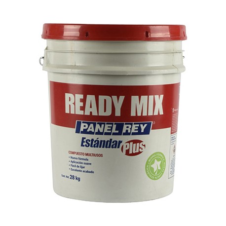 COMPUESTO MULTIUSOS READY MIX ESTÁNDAR PLUS DE 28 KG BLANCO-TodoenunSitio-READY MIX