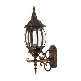 FAROL DE PARED EXTERIORES DORADO Y NEGRO-TodoenunSitio-HAMPTON BAY