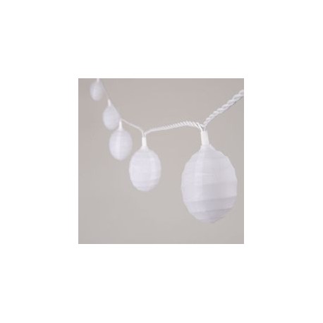 10 LUCES CON PANTALLA PAPEL BLANCO-TodoenunSitio-ALSY