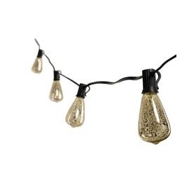 10 LUCES CON PANTALLA CRYSTAL TONOS DORADO-TodoenunSitio-ALSY
