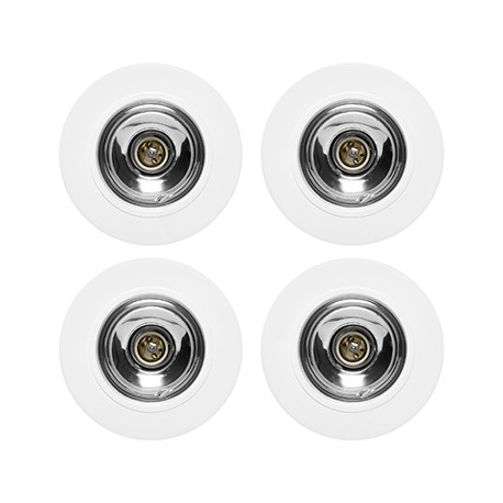 LUMINARIO EMPOTRABLE BÁSICO E26 4 PIEZAS-TodoenunSitio-ADESI PRO