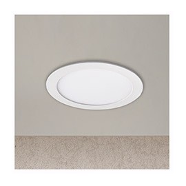 LUMINARIO LED FLAT PANEL EXTRA PLANO REDONDO NÍQUEL 12W-TodoenunSitio-ESTEVEZ