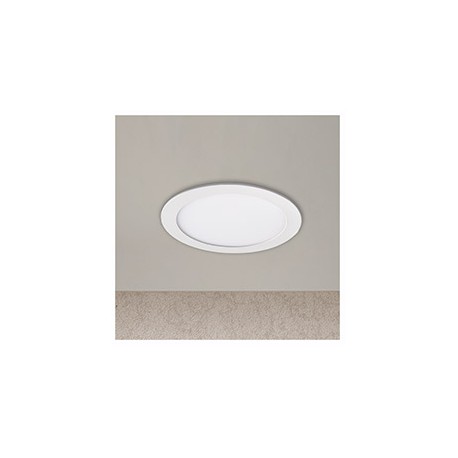 LUMINARIO LED FLAT PANEL EXTRA PLANO REDONDO NÍQUEL 12W-TodoenunSitio-ESTEVEZ